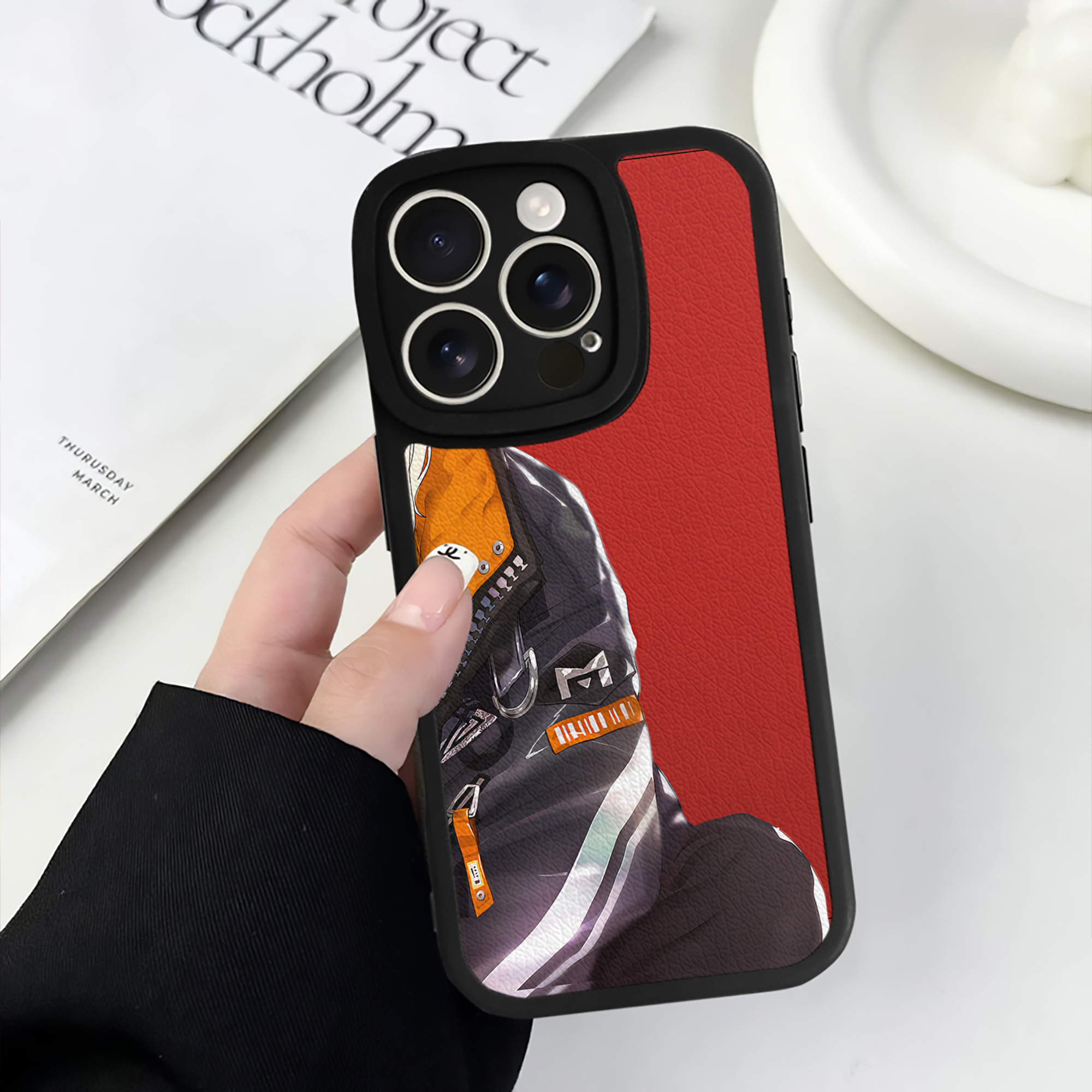（画像用） ハイキュー!! Haikyu!! 【iPhone 16シリーズ対応】シリコンスマホケース（レザー調） 材質：シリコン